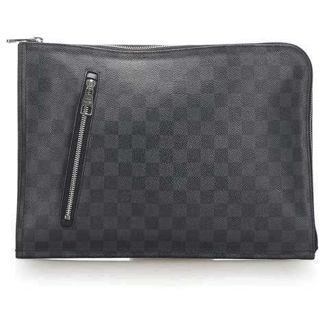 portadocumenti louis vuitton nero uomo